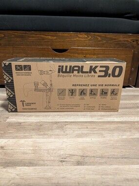 Hands-Free Crutch in Natural Brown Cardboard Packaging